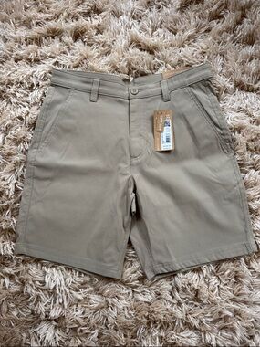 NWT Eddie Bauer Men's Flat Front Shorts - Khaki 30